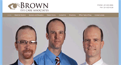 Desktop Screenshot of browneyecare.com